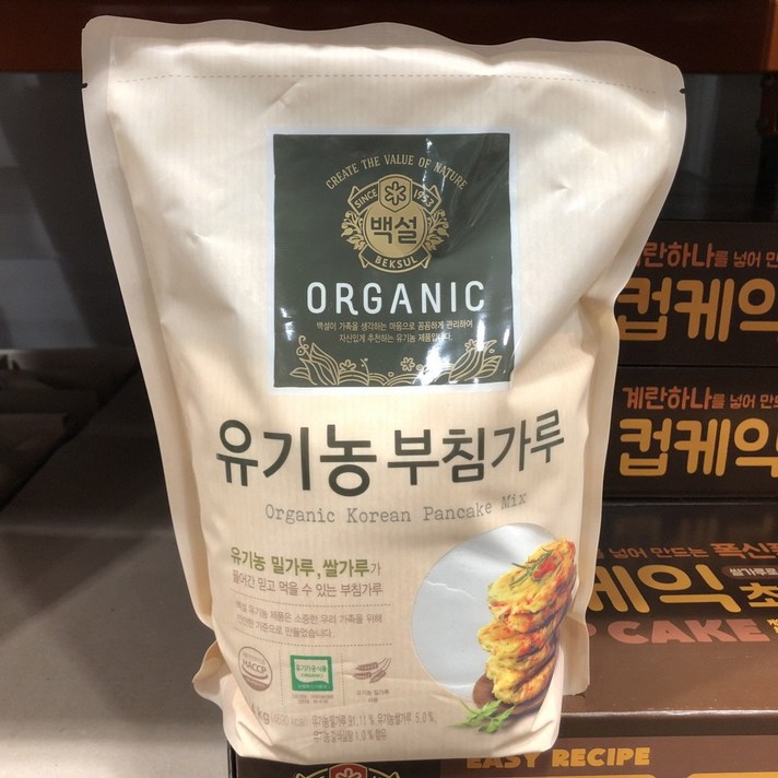 백설 유기농 부침가루 1.4KG, 1