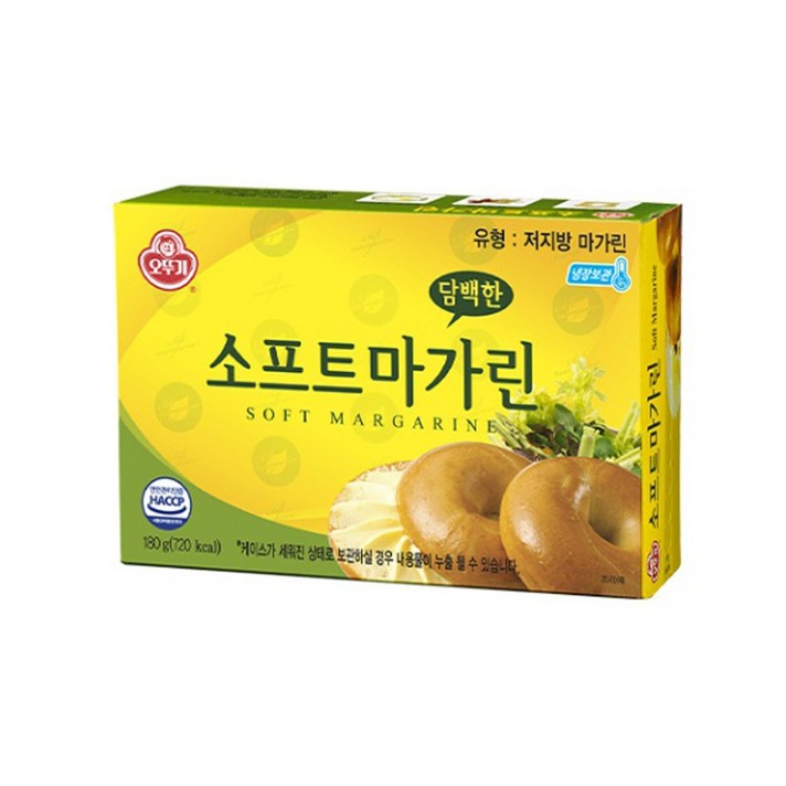 오뚜기 담백한 소프트마가린 180g, 1개