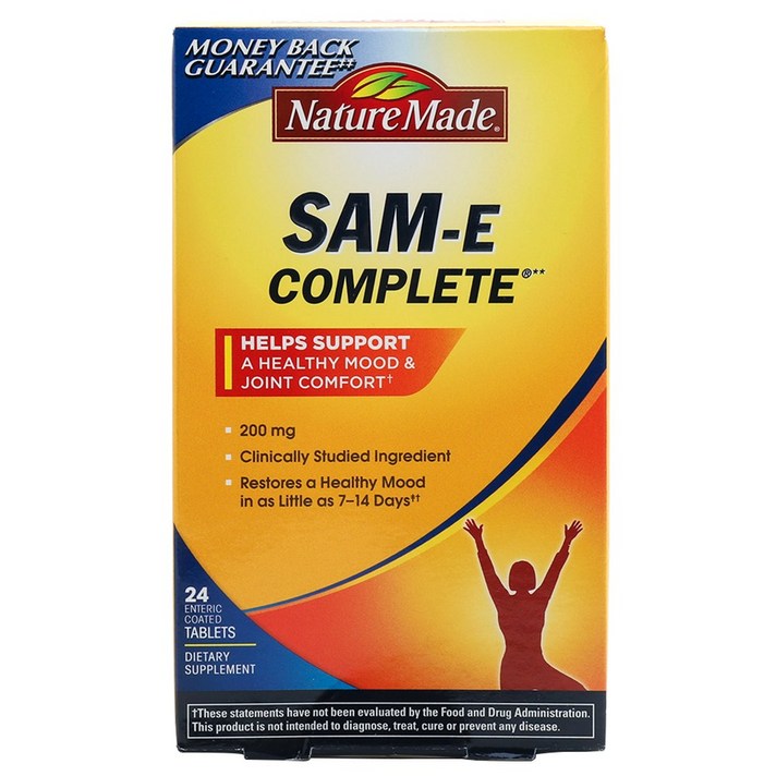 네이처메이드 샘 E 컴플리트 200mg 글루텐 프리 타블렛, 24개입, 1개
