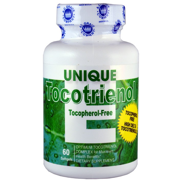 에이씨그레이스컴퍼니 유니크 E 토코트리에놀 토코페롤-프리 소프트젤, 60개입, 1개