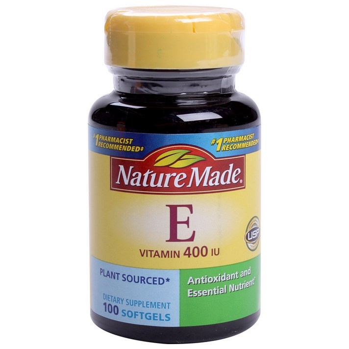 네이처메이드 E 비타민 400 IU 플랜트 소스드 소프트젤, 100개입, 1개