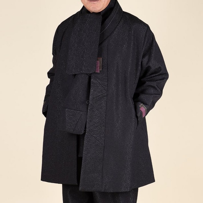 다오네우리옷 남자-한세 쟈가드 기모 두루마기코트 생활한복(개량한복)