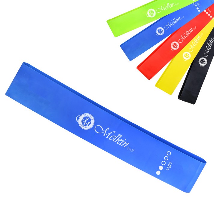 멜킨 루프밴드 스쿼트자세 운동 다이어트 홈트 라텍스 탄력밴드, 블루