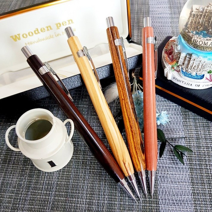 친환경 우드샤프 제도샤프 [무료각인]선물용펜 학생샤프 우드펜 졸업선물, 0.5mm
