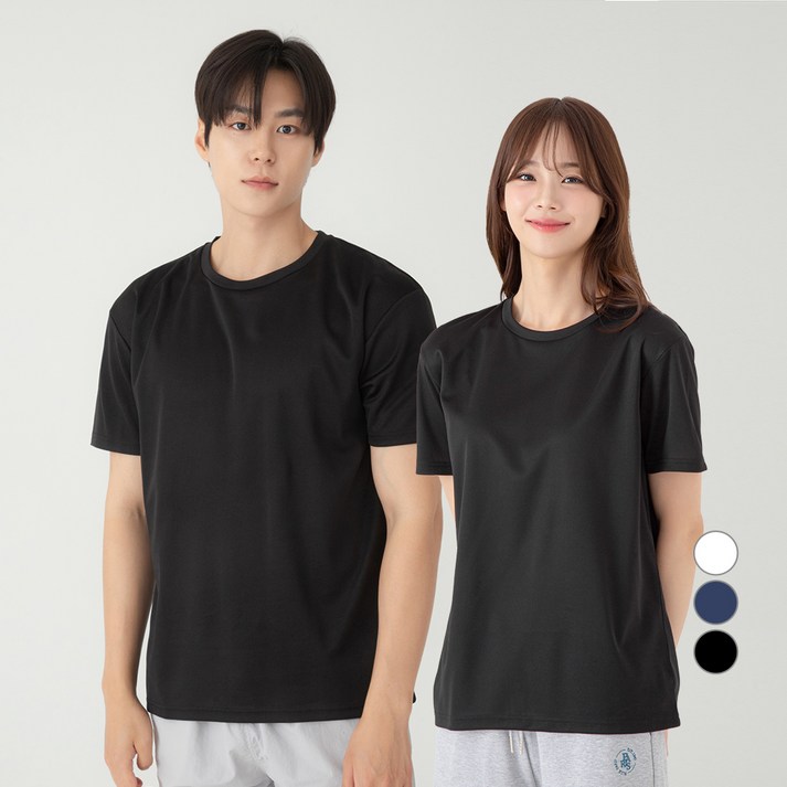 캐럿 남녀공용 기능성 퀵드라이 쿨링 라운드넥 반팔 티셔츠 캐럿 남녀공용 기능성 퀵드라이 쿨링 라운드넥 반팔 티셔츠