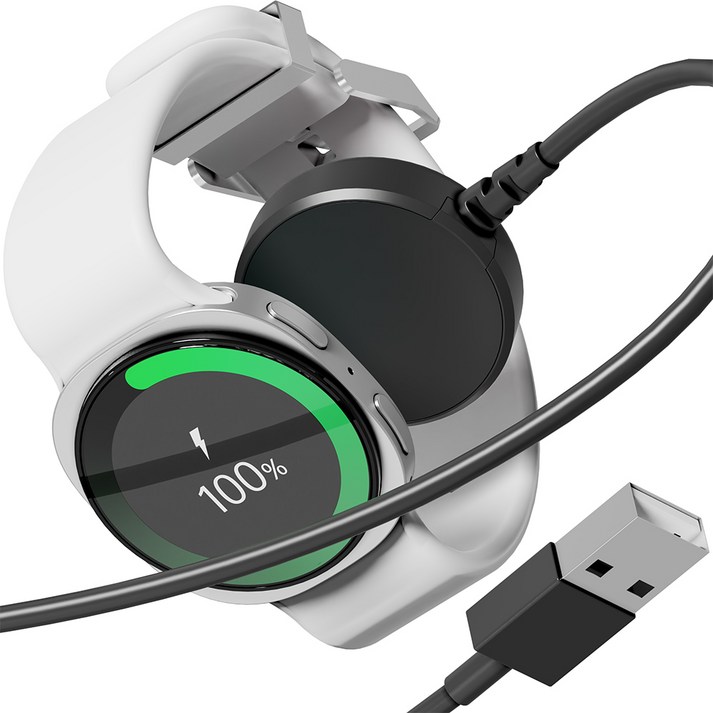 누아트 갤럭시워치 전기종 호환 USB타입 무선 충전기 케이블