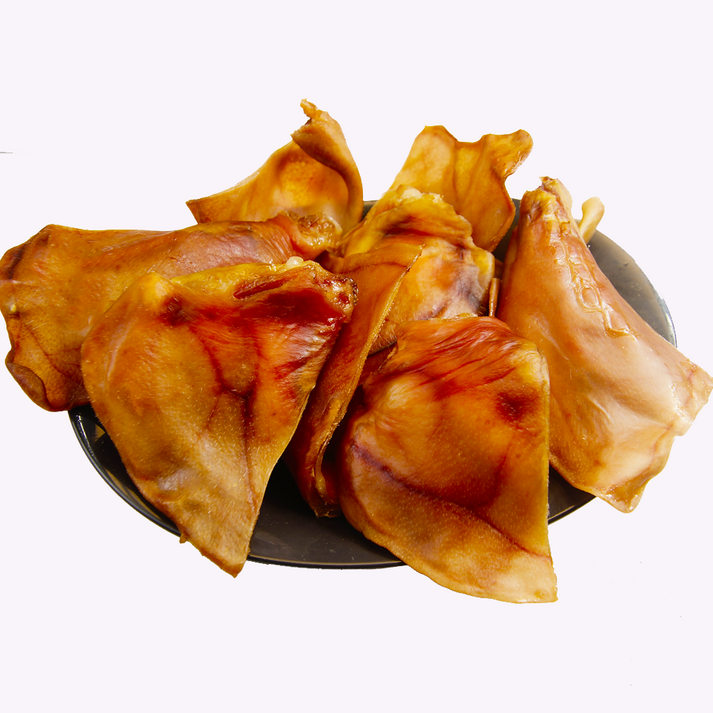 돼지귀 모음 슬라이스,통귀 강아지 돼지귀 대용량, 돼지통귀, 15g, 10개