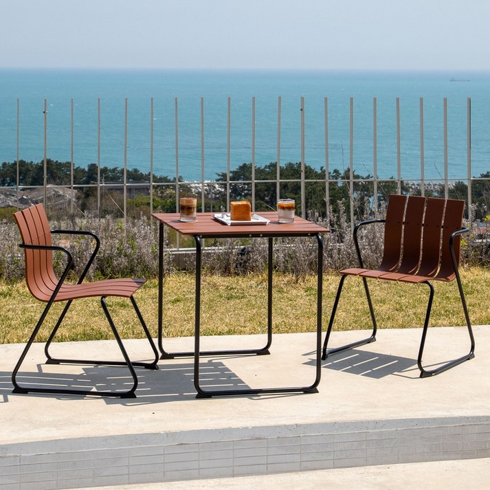 오션 야외세트 카페 테라스 정원 야외용 2인용 야외테이블세트