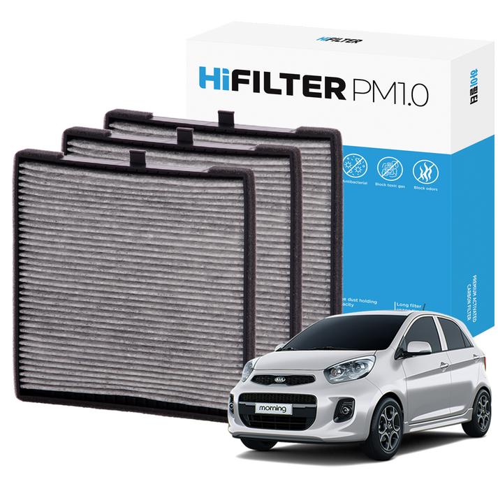 2+1 하이필터 PM1.0 활성탄 자동차 에어컨필터 기아