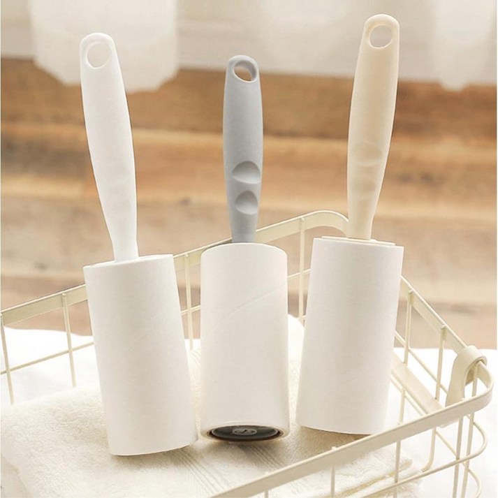 돌돌이 옷먼지 제거기 테이프 털 끈끈이 옷먼지제거기 먼지청소 청소용 롤, 1개