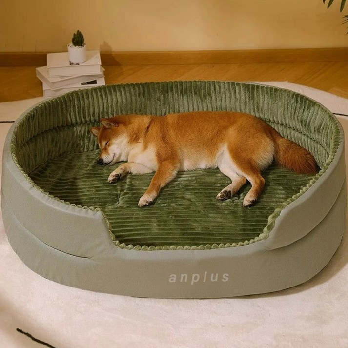 앙플러스 폭신한 강아지 마약 방석 대형 애견 쿠션 펫 매트