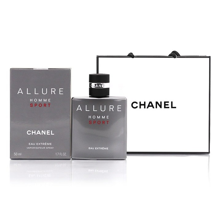 샤넬 알뤼르 옴므 스포츠 오 엑스트렘므 오드 빠르뼁쇼핑백백화점정품한글라벨, 50ml, 1개