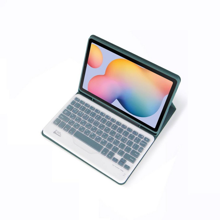 삼성 갤럭시탭 S8 S7 플러스 S7FE 콤비 블루투스 키보드 케이스 북커버 S펜수납 31cm , 28cm, 아보카도