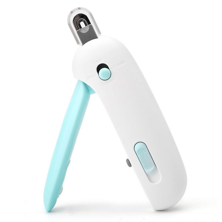 바람펫 강아지 고양이 반려동물 길이 조절 안전 발톱깎이, 민트, 1개