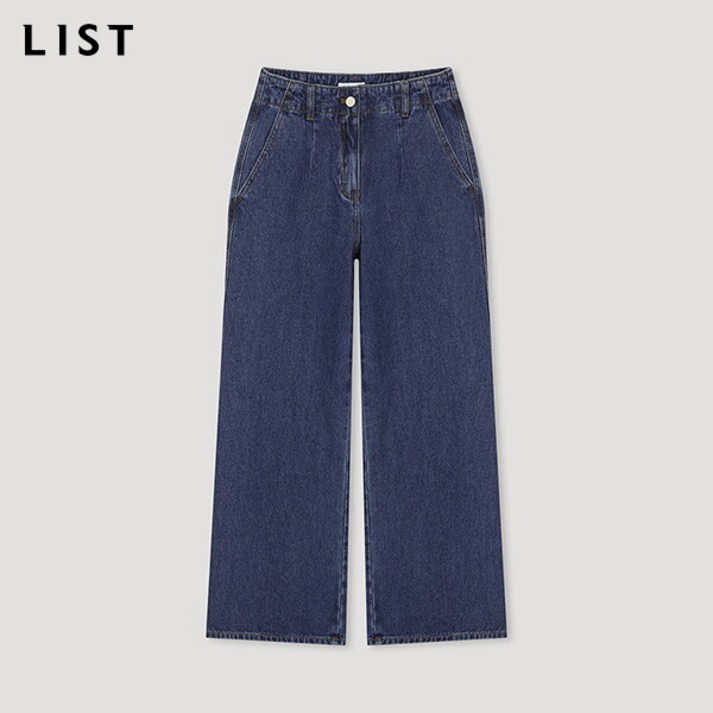 리스트LIST 캐주얼 와이드 데님 팬츠TSMSLN82060BL 리스트LIST 캐주얼 와이드 데님 팬츠TSMSLN82060BL