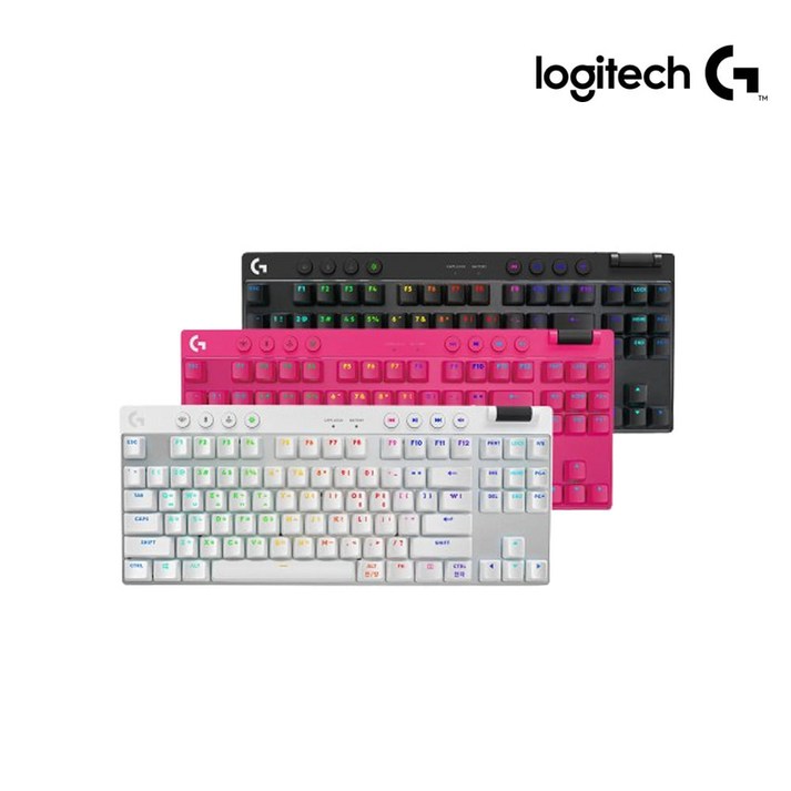 로지텍코리아 PRO X TKL LIGHTSPEED 무선 게이밍 키보드, 블랙, 갈축, 텐키리스