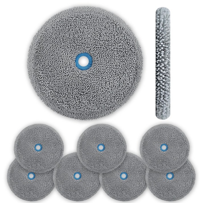 다온 걸레 에브리봇 삼성제트 호환 물걸레 쓰리스핀 엣지 청소기 청소포 극세사 패드 회색