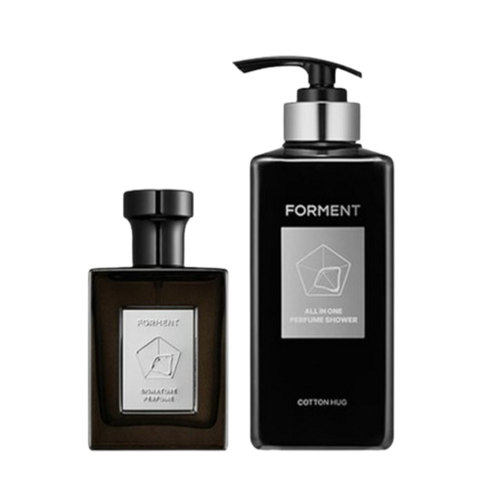 리뉴얼 신제품 포맨트 포맨 시그니처 퍼퓸 코튼허그 향수 50ml  올인원 퍼퓸샤워 바디워시 500ml