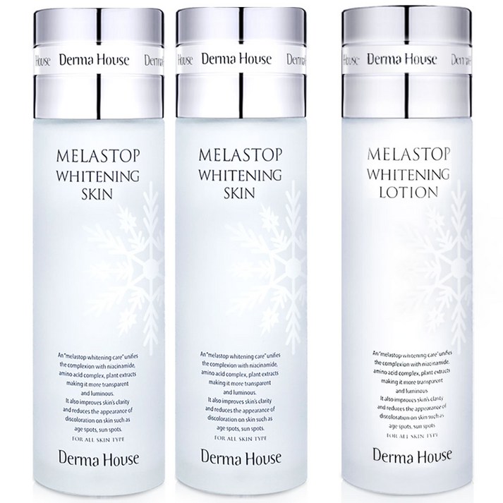 멜라스톱 화이트닝 스킨 125mlx2개+화이트닝 로션125ml/ 미백 잡티관리 칙칙한피부, 1세트