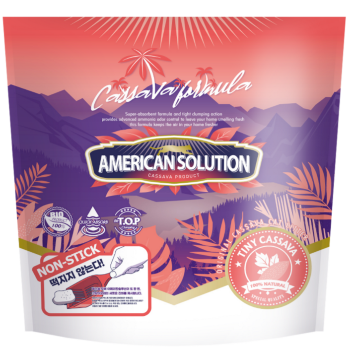 아메리칸솔루션 카사바 고양이모래 타이니 카사바 3팩