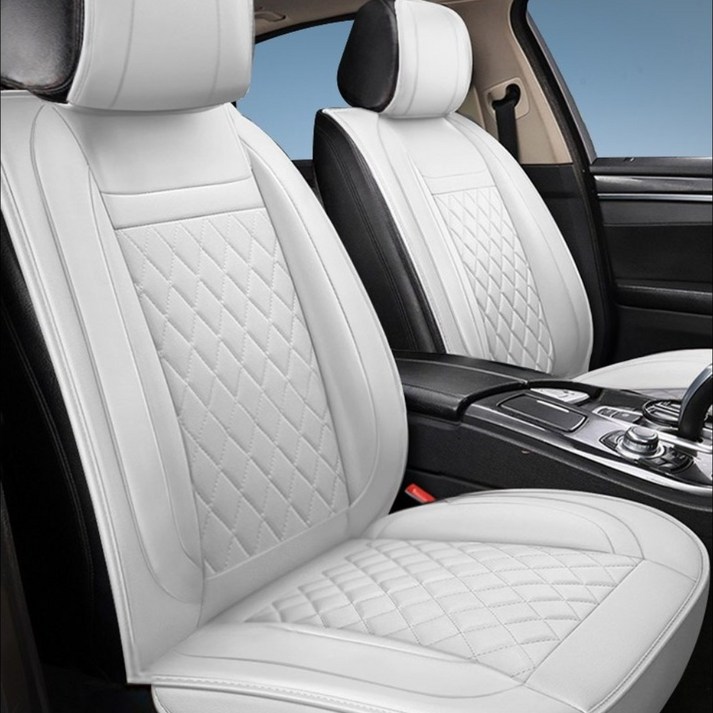 제니븐 자동차 시트커버 교체 차 차량용 보호매트 가죽 카시트 운전석 SF590, 1개, SF590 앞좌석 라이트그레이1P