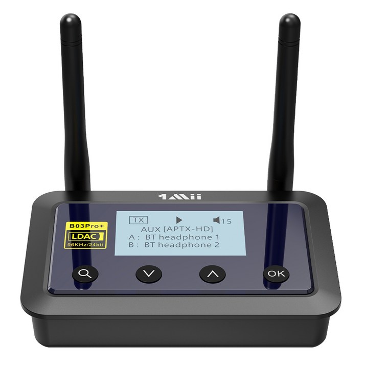 원미 LCD 장거리 블루투스 오디오 송수신기 DAC 허브