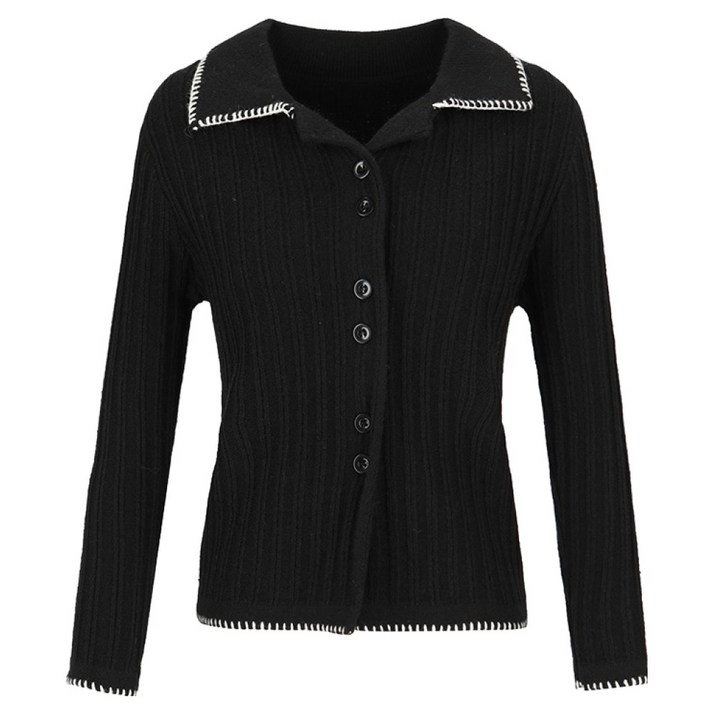 SweetSOUP 여성용 스티치 포인트 칼라넥 카디건 WBAGDE3 39