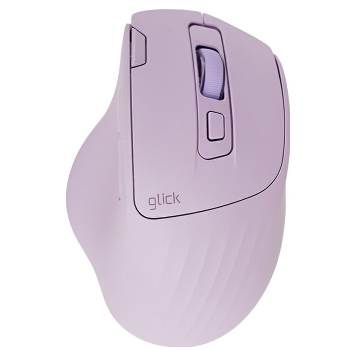 지클릭커 오피스프로 버티컬 OP55 두툼머핀 무소음 블루투스 유무선 마우스, 퍼플, 단일상품