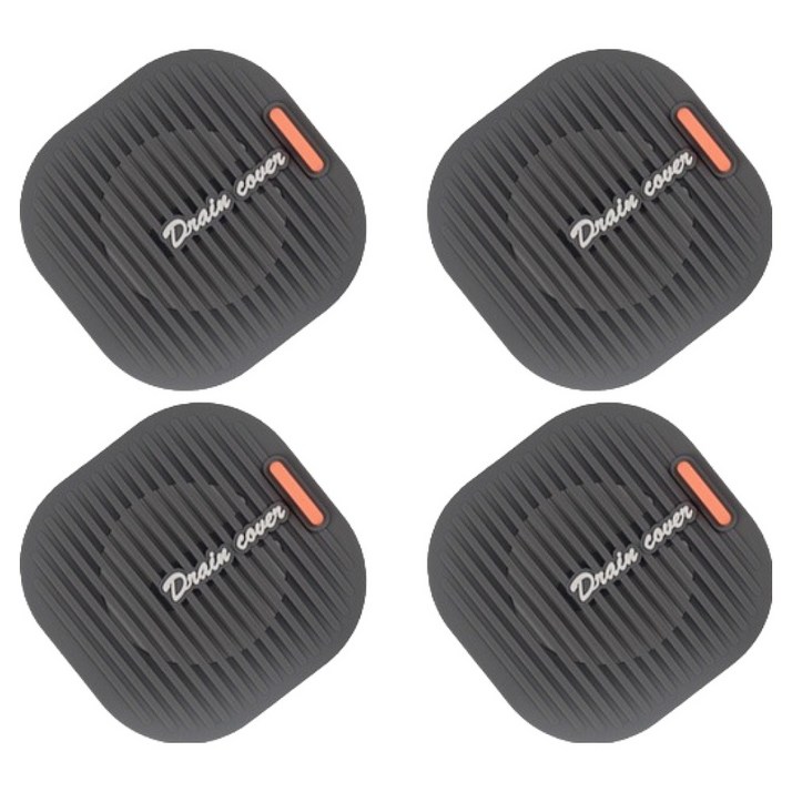 블럭마트 비비드컬러 실리콘 욕실 배수구 거름망 4p