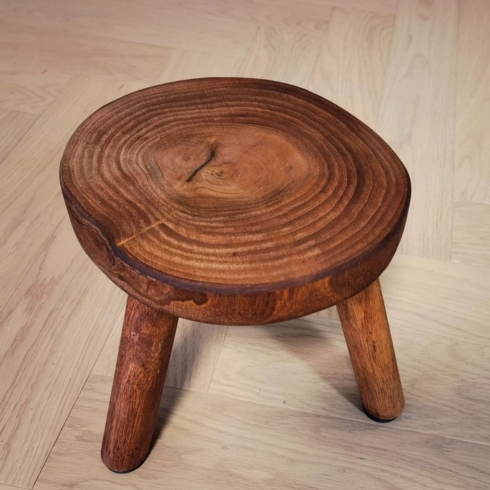 고재스툴 고재 빈티지 원목 나무 통나무 의자