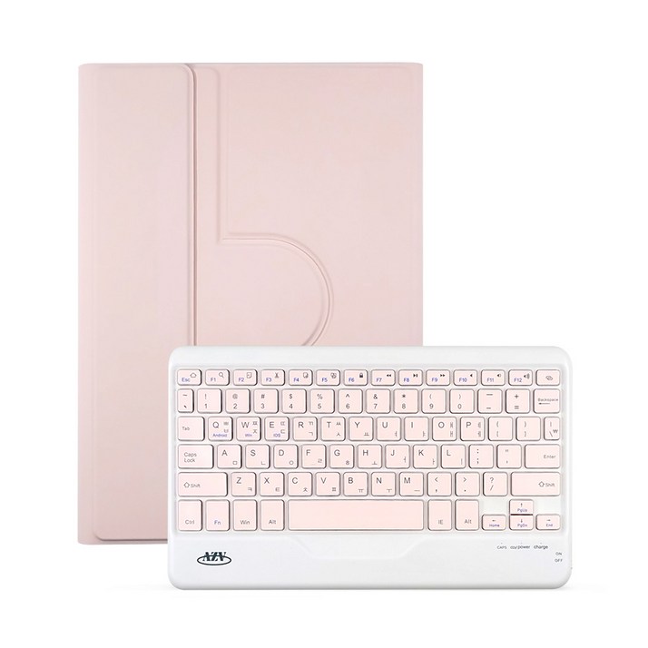 삼성 갤럭시탭A8 2022 10.5 콤비 회전 블루투스 키보드 북커버 케이스 x200 x205, 핑크, 1개