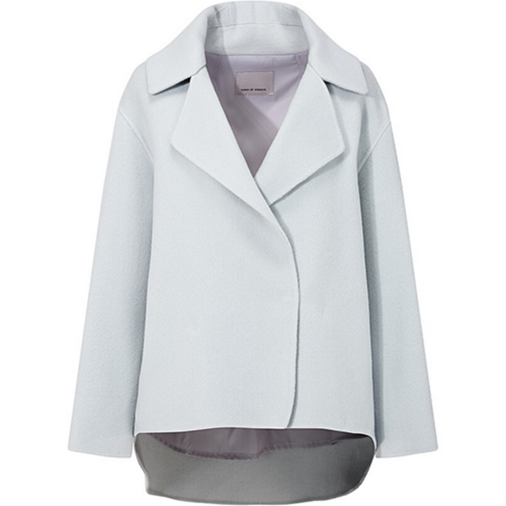 VOV(보브) 여성용 울 블렌드 볼륨 카라 숏 코트 7151416502