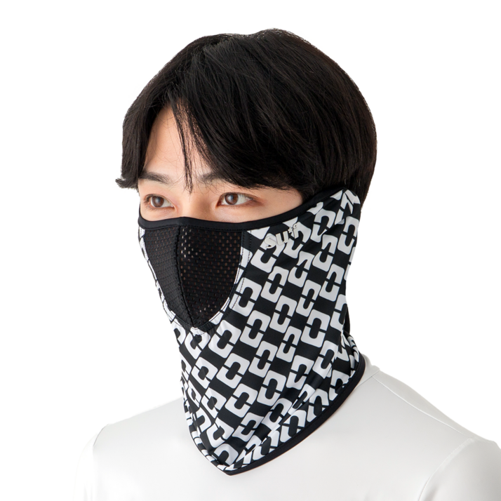 수이골프 A형 스포츠 마스크 UV 자외선 차단 얼굴 햇빛가리개 골프 등산 조깅 바이크, A3 체인 블랙