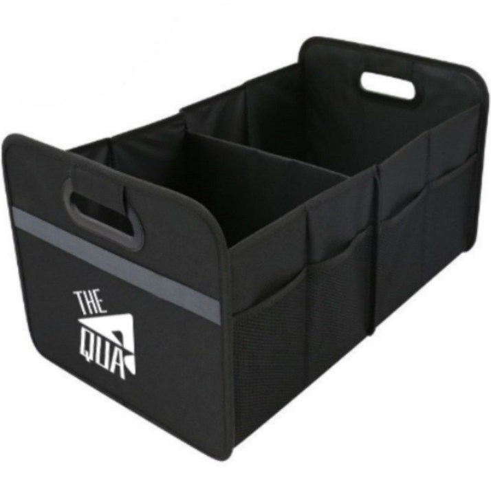 디아쿠아 차량용 대용량 폴딩형 접이식 자동차 트렁크 정리 수납함, 블랙, 1개