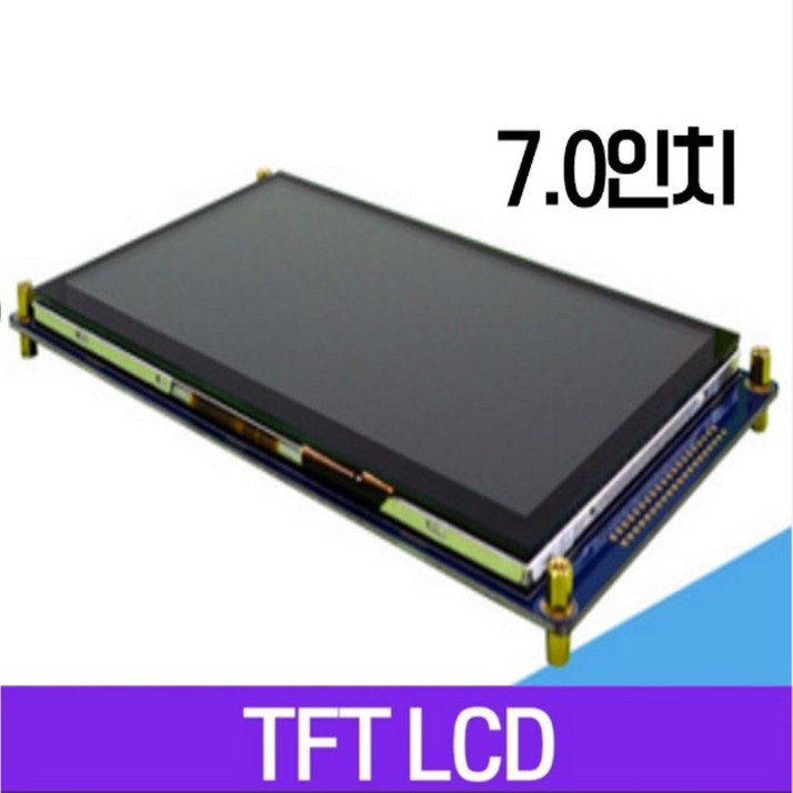 7inch 디스플레이 해상도 800×480 LCD 크기  CTP 터치 I2C 인터페이스가있는 185x105x8.45mm