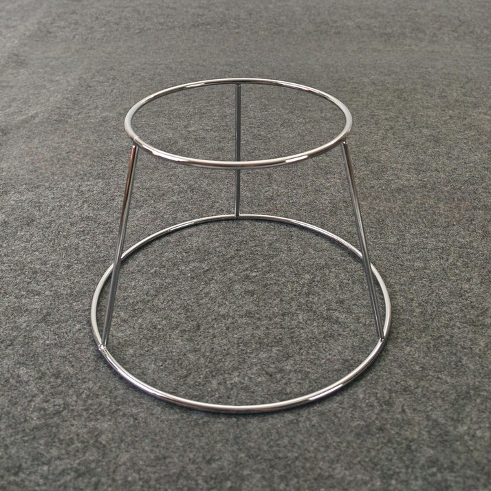 호프 믹싱볼 스탠드 바구니 받침대 쿠킹볼 스텐, 1개, 크롬 도금 17+24 링 높이16cm