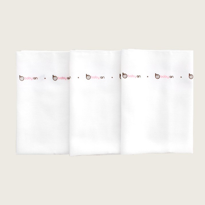 베이비앙 국내산 순면 엠보손수건 30장50장