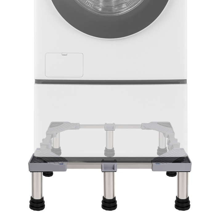 빅사이즈 세탁기 받침대 20cm 8발 높이조절 드럼 통돌이 건조기 소음차단, 1개, NZ-BIG20cm8