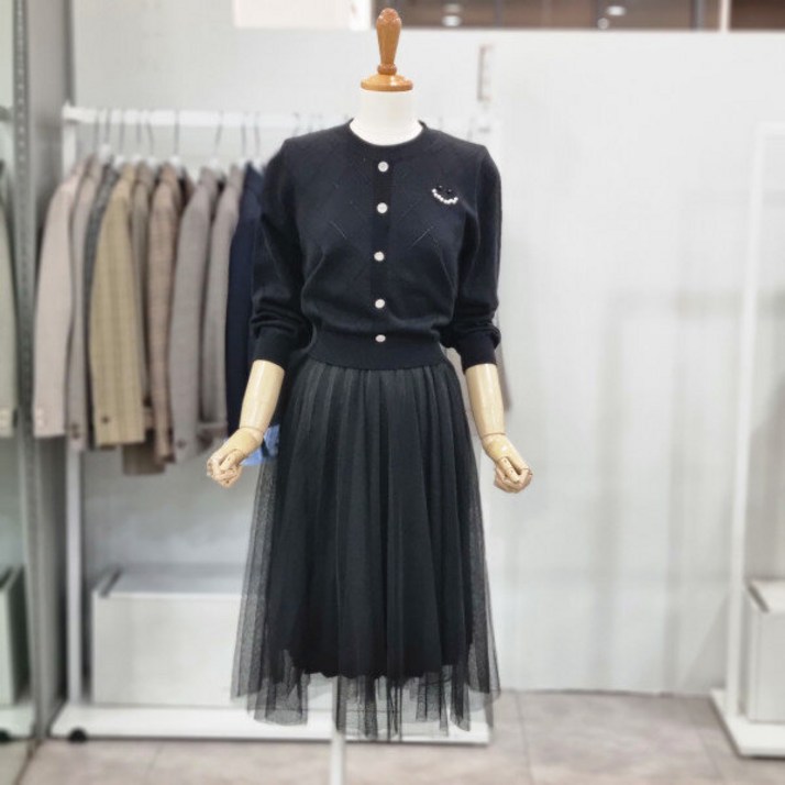 무자크 샤스커트 니트 원피스 O8KO03