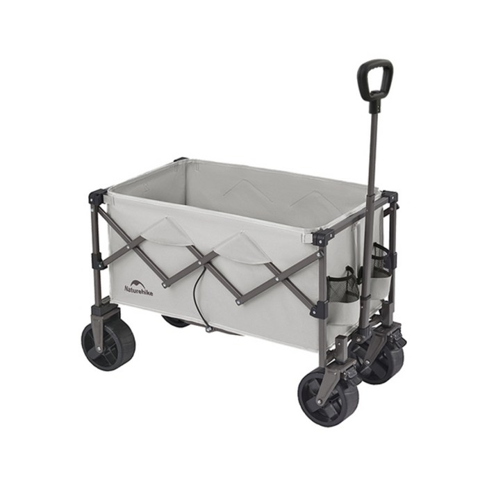 네이처하이크 폴딩 캠핑 웨건 100L 접이식 캐리어 카트 수레, 그레이