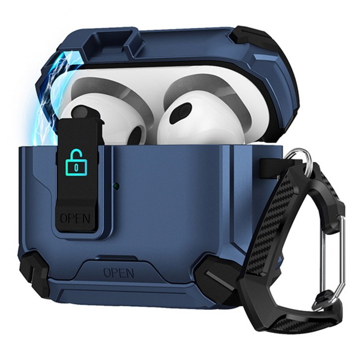 에어팟3세대 마그네틱 락 잠금 맥세이프 범퍼 거치대 카라비너 키링 케이스