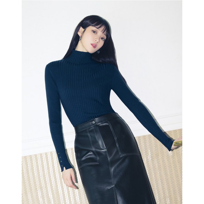 더엣지 22FW 올데이 골지 터틀넥니트 4종