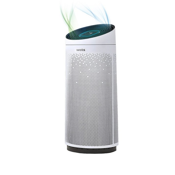 초미세 공기청정기 그랜드 판매 행사웰스 17도 경사 순환청정 AN734CWA 34평형 스탠드형 토네이도
