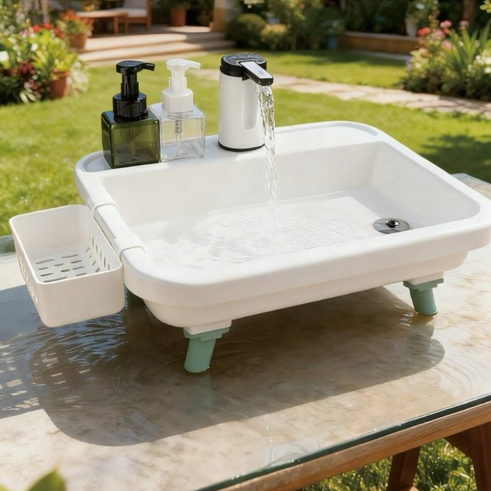 AKRUA 캠핑싱크대 싱크대 캠핑용싱크대 휴대용세면대 휴대용개수대 캠핑휴대용싱크대 간이싱크대 옥외 야영해요 야외 휴대할 수 있는