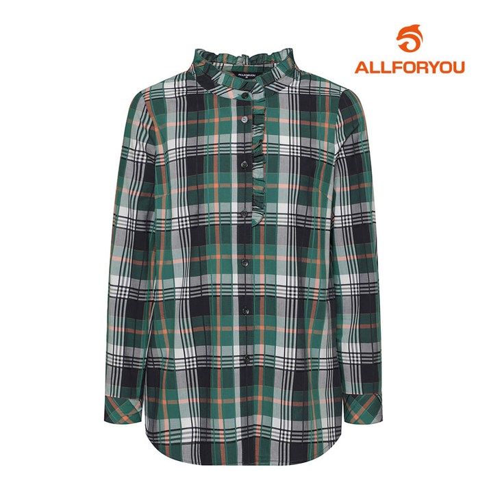 올포유 여성 체크 블라우스 ALBLK7221804 G 올포유 여성 체크 블라우스 ALBLK7221804 G