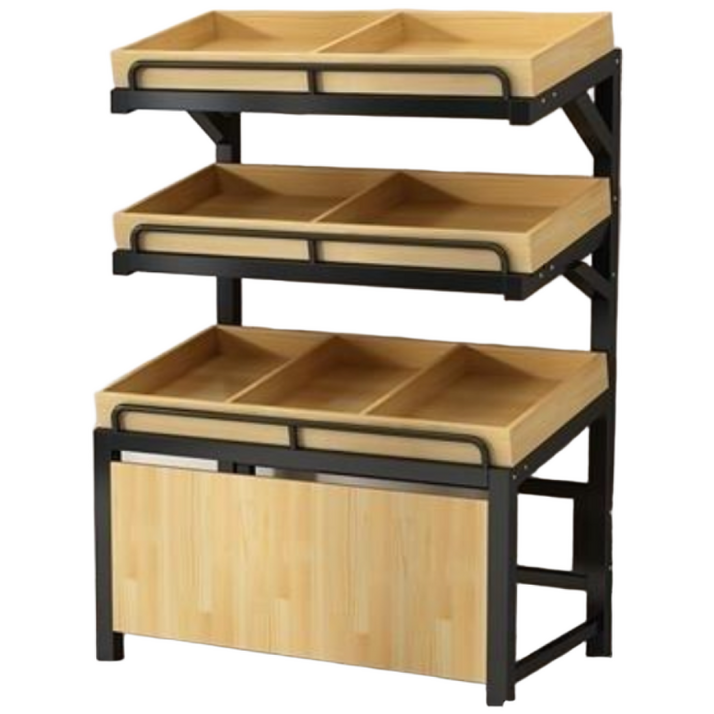 빵 수납 매대 가판대 디스플레이 선반, 3단  평판, 1개