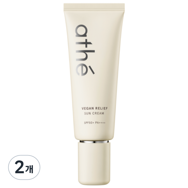 아떼 비건 릴리프 무기자차 선크림 SPF+ PA++++, 70ml, 2개