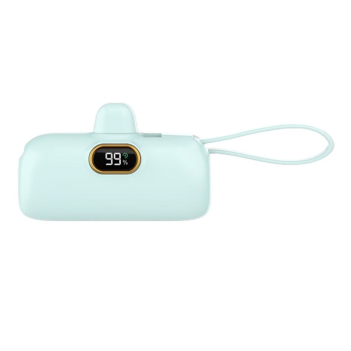 뉴클 PD 고속 22.5W 도킹형 보조배터리 C&C 5000mAh, NCPB-5KPD-13-LGC, 민트