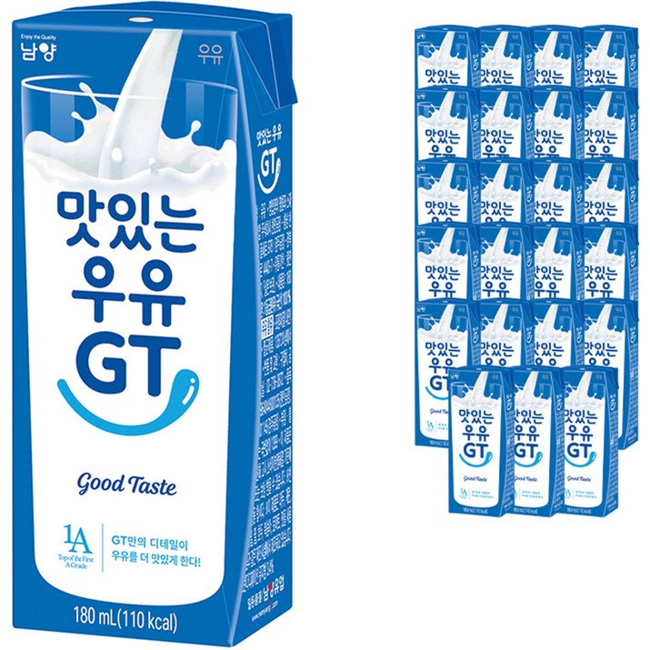 남양 맛있는 우유 GT, 180ml, 24개 6436856710