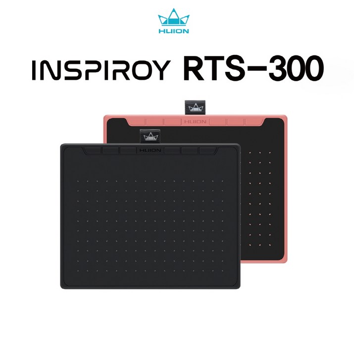 휴이온 RTS300블랙핑크 7인치 펜타블렛, 블라썸 핑크